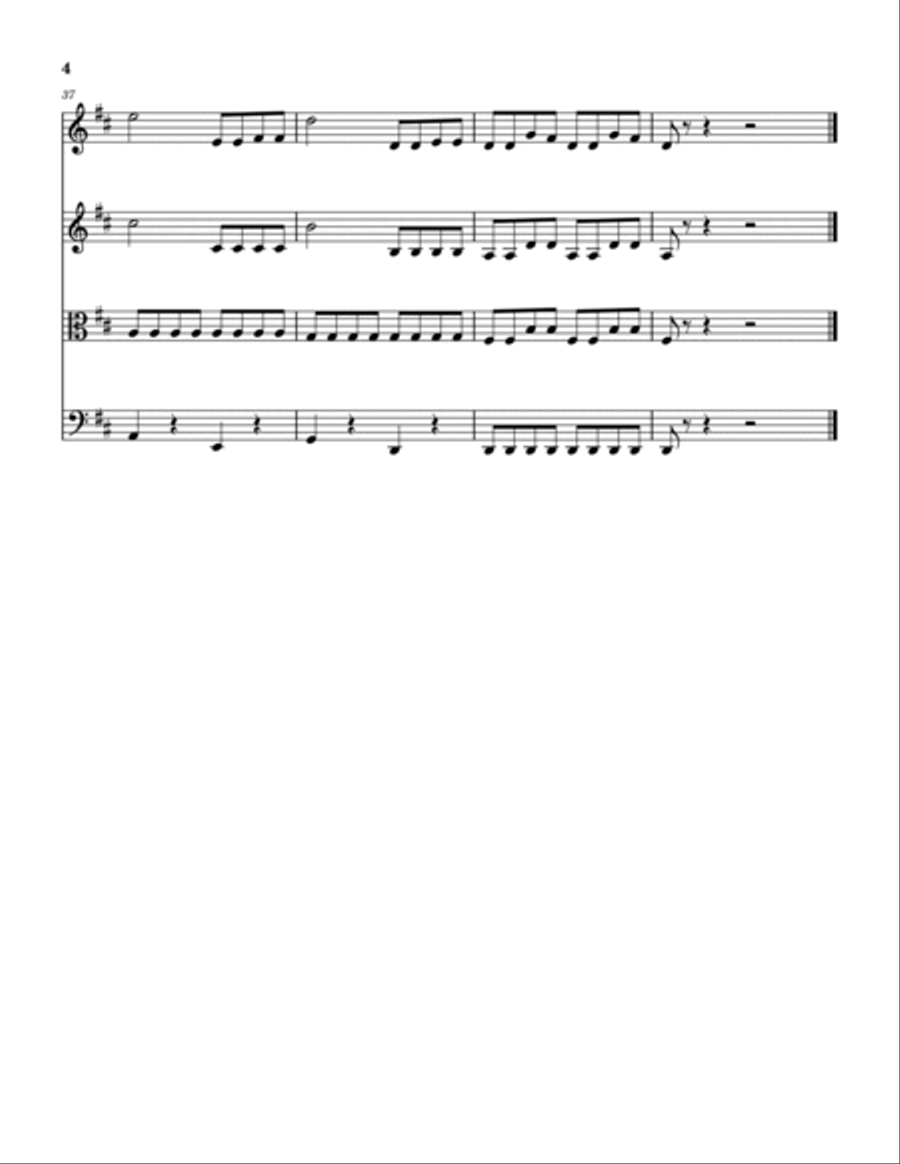 Thank You Girl Thank You Girl String Quartet scores gallery preview page 5