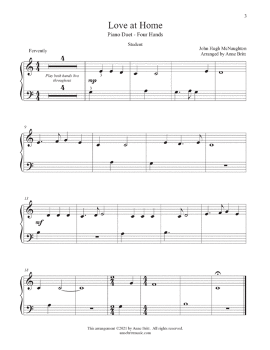 Duets for Students: The Sacred Collection (elementary student book) Piano Method scores gallery preview page 5