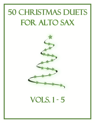 Book cover for 50 Christmas Duets for Alto Sax