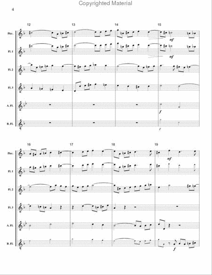 Contrapunctus #3 Contrapunctus #3 Flute Choir scores gallery preview page 5