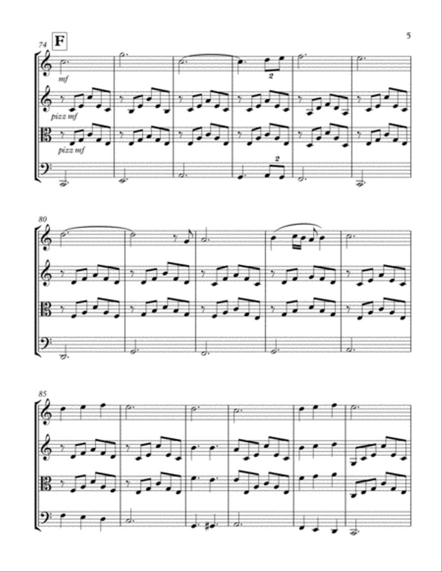 Can't Help Falling In Love String Trio scores gallery preview page 5