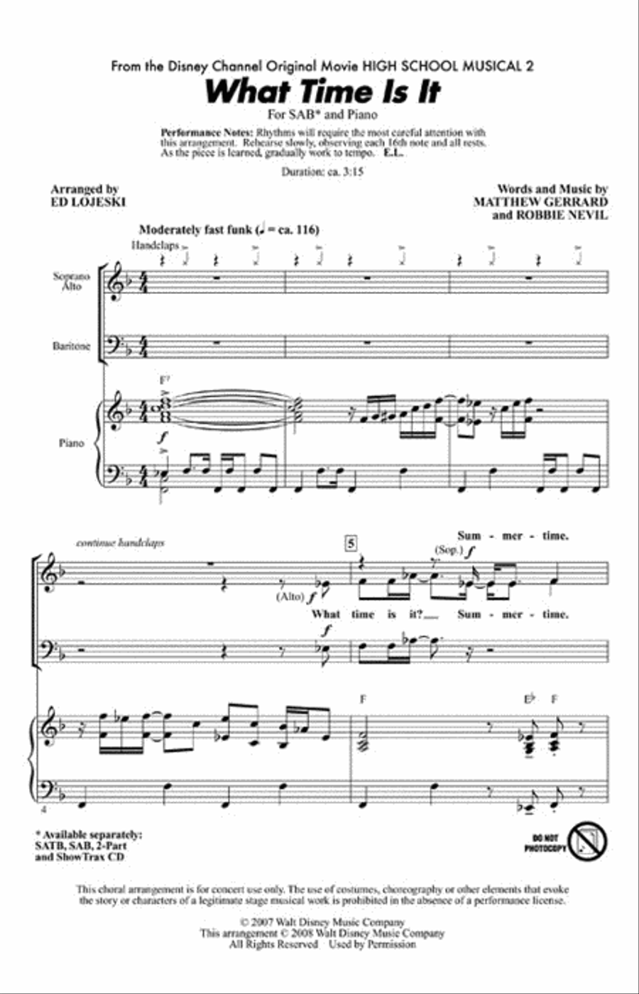 What Time Is It 3-Part scores gallery preview page 2