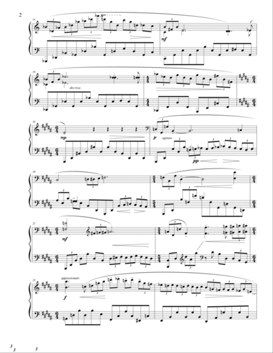 Nocturne Piano Solo scores gallery preview page 2