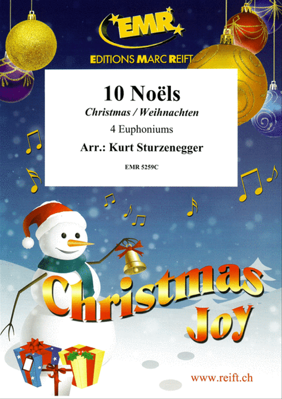 10 Noels 10 Noels Euphonium Quartet scores gallery preview page 1