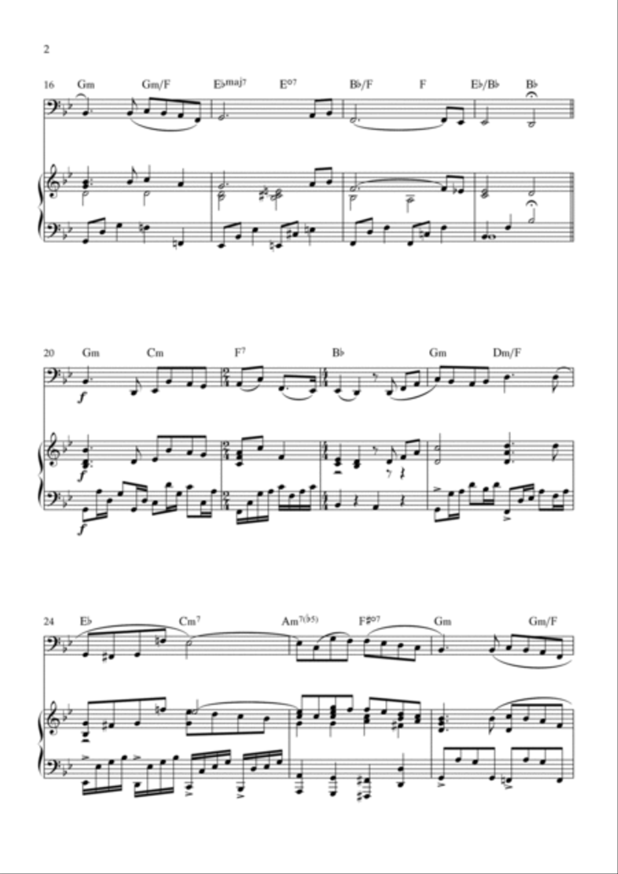 Love Theme (tema D'amore) Tuba scores gallery preview page 2