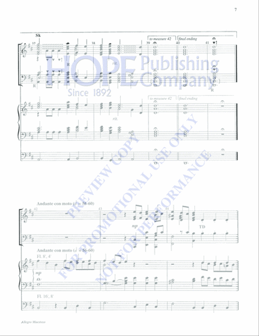 Allegro Maestoso 5-Octaves scores gallery preview page 7