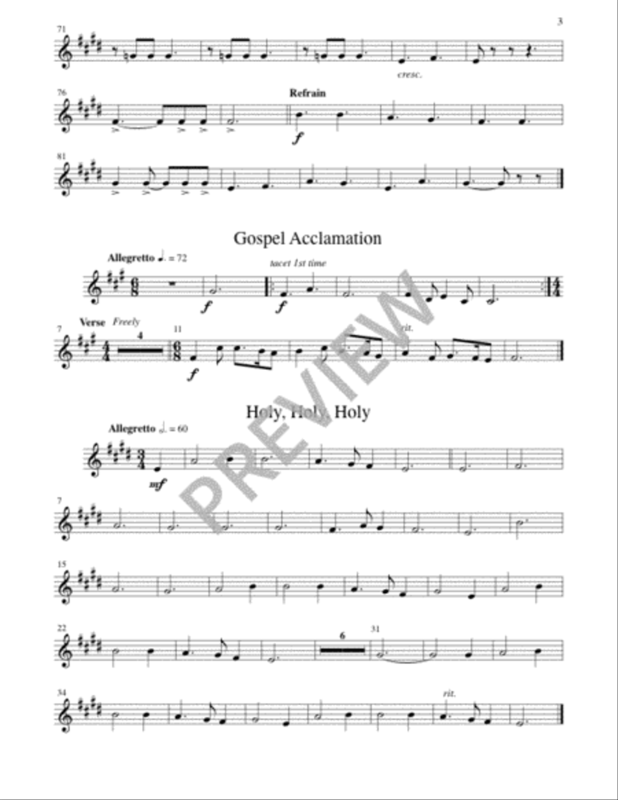 Missa Pacem - Brass Quintet edition 3-Octaves scores gallery preview page 8