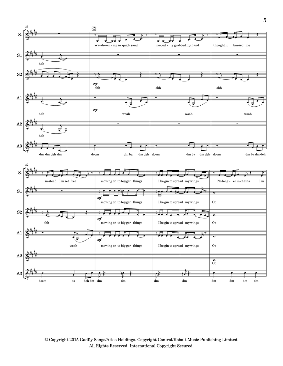 Fire Under My Feet SSAA scores gallery preview page 6