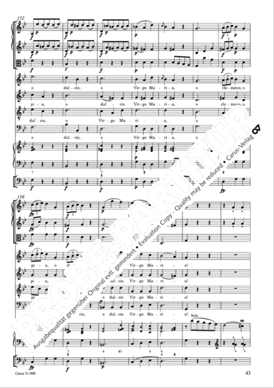 Salve Regina in g Salve Regina in g 4-Part scores gallery preview page 44