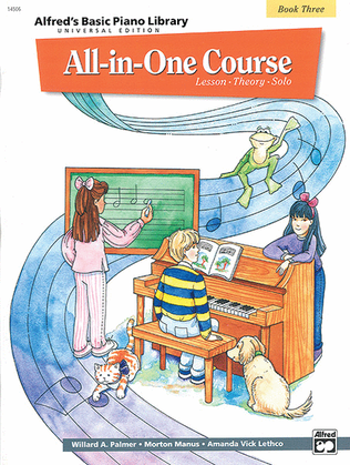 Book cover for Alfred's Basic Piano Library All-in-One Course - Book 3 (Universal Edition)