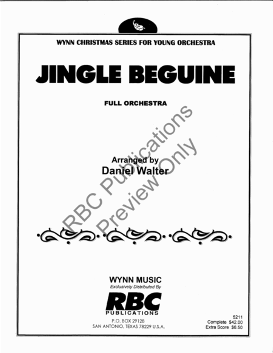 Jingle Beguine Full Orchestra scores gallery preview page 2