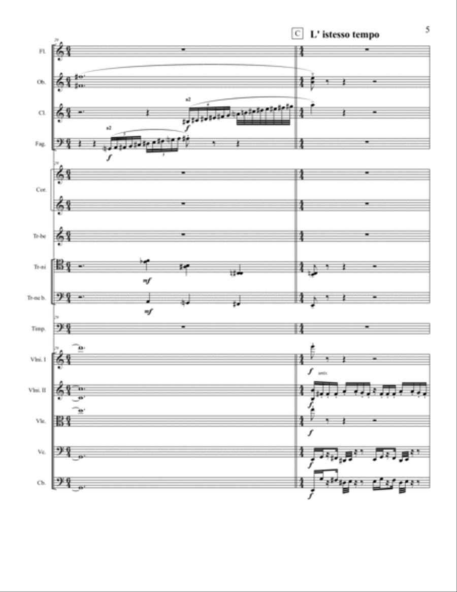 Symphony No. 4 - Score Only Full Orchestra scores gallery preview page 5
