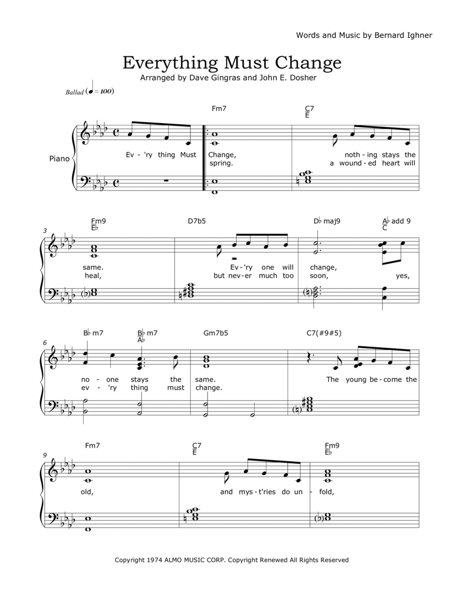Everything Must Change Voice scores gallery preview page 1