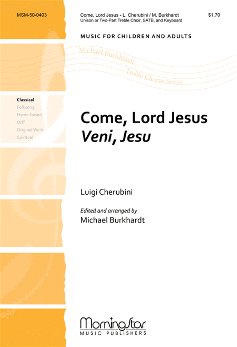 Come, Lord Jesus/Veni, Jesu 4-Part scores gallery preview page 1