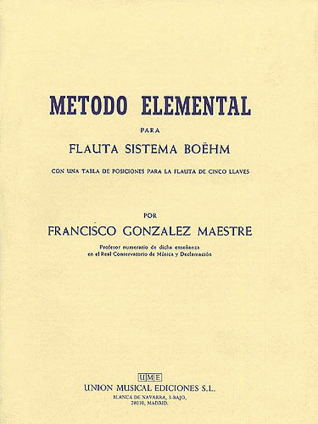 Gonzalez Metodo Elemental Para Flauta