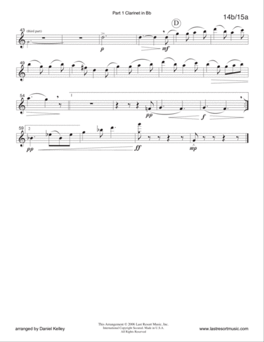 I Saw Three Ships for String Trio (or Wind Trio or Mixed Trio) Piano Trio scores gallery preview page 6