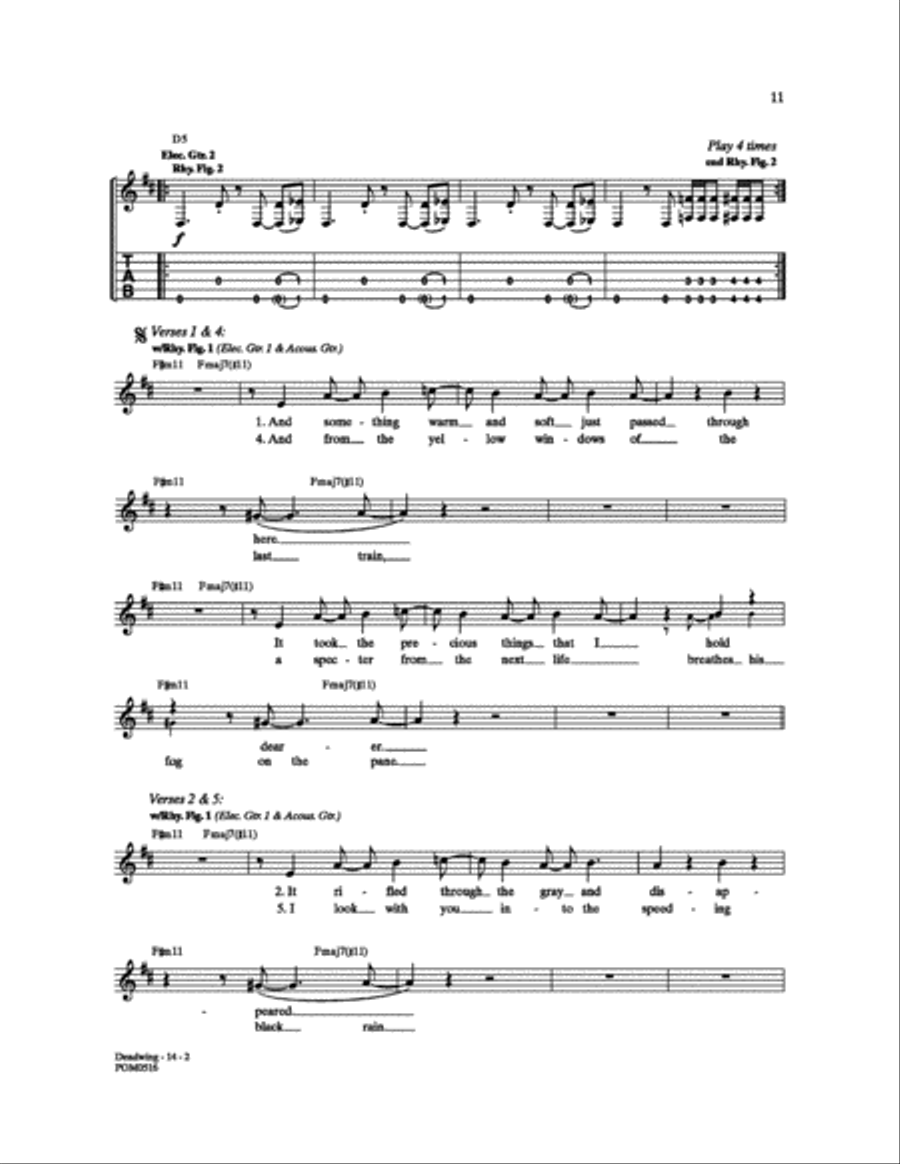 Deadwing Deadwing Electric Guitar scores gallery preview page 2