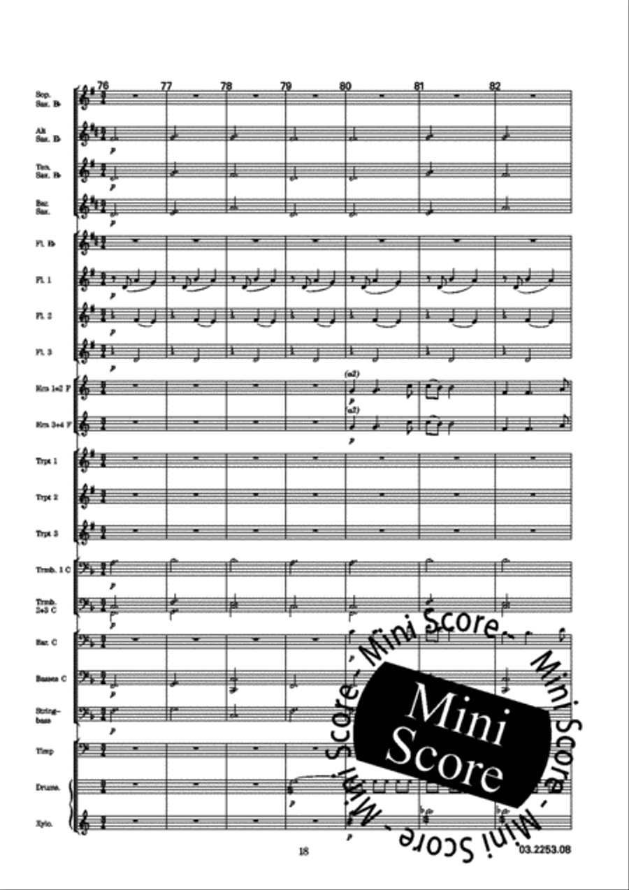 Italienische Lustspiel Ouverture Concert Band scores gallery preview page 22