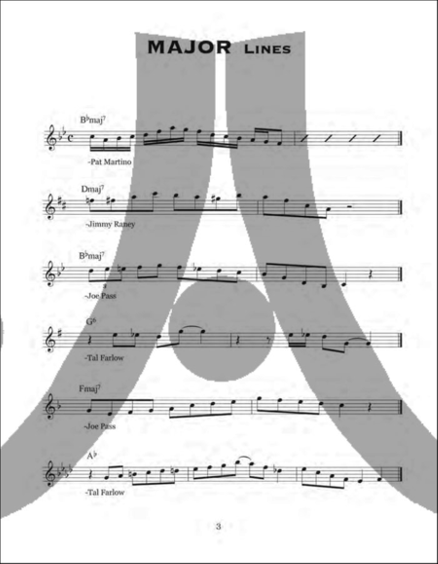 Jazz Guitar Lines Of The Greats Electric Guitar scores gallery preview page 3