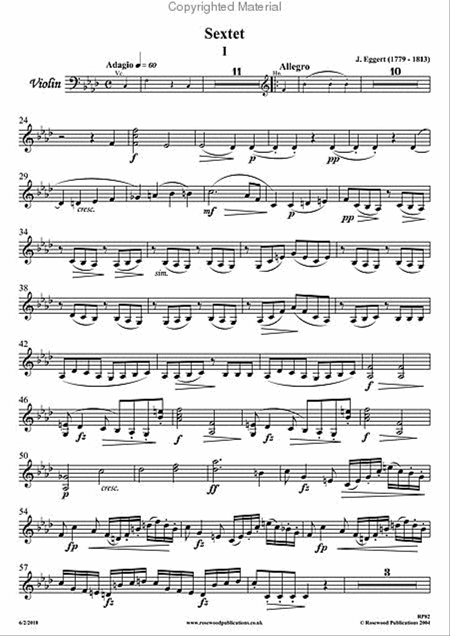 Sextet Clarinet scores gallery preview page 5