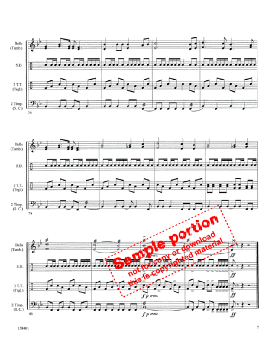 A Glorious Church Percussion scores gallery preview page 5