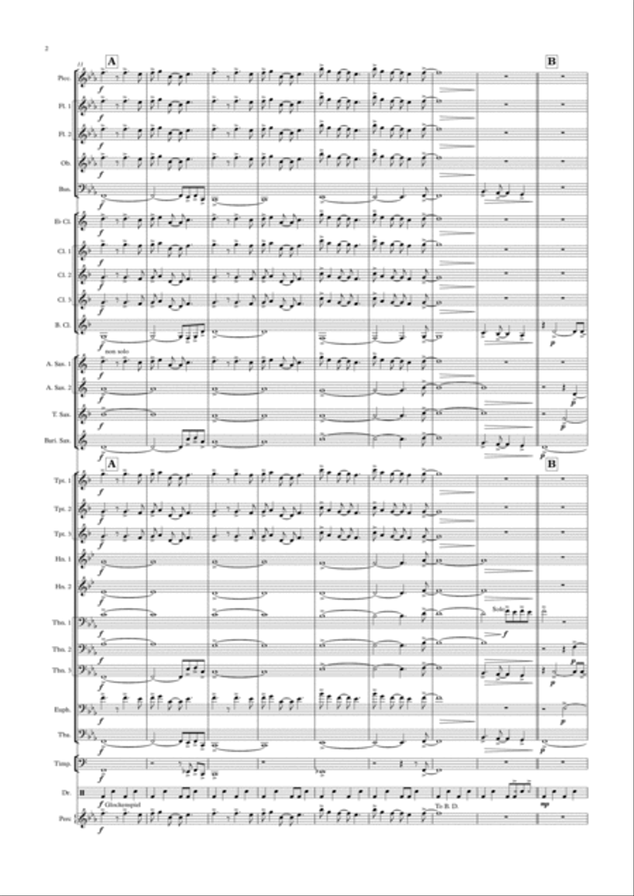 Blinding Lights Concert Band scores gallery preview page 2