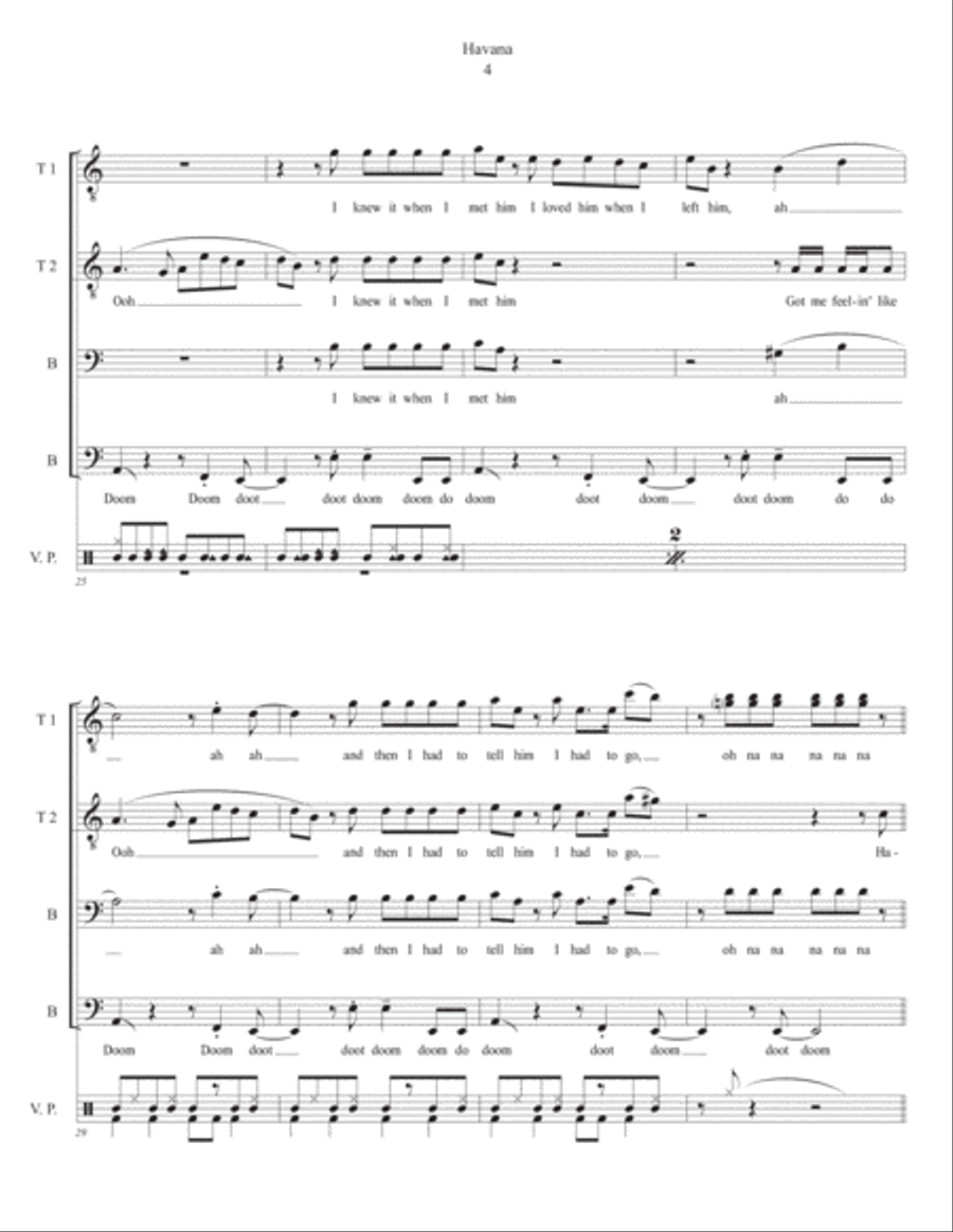 Havana TTBB scores gallery preview page 4