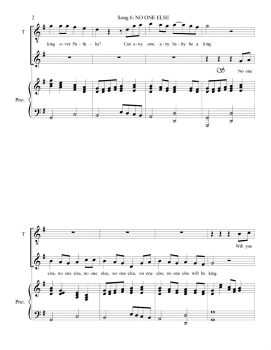 No One Else No One Else Voice scores gallery preview page 2
