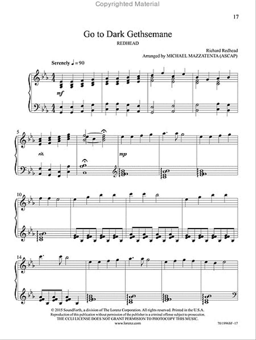 In the Light of the Cross Piano Solo scores gallery preview page 12