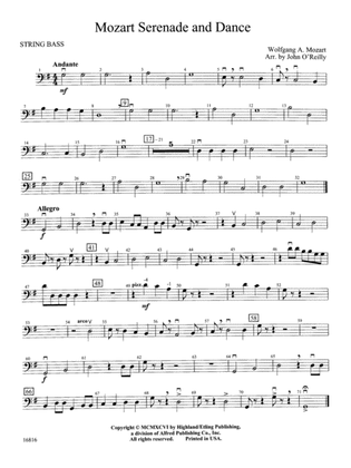 Mozart Serenade and Dance: String Bass