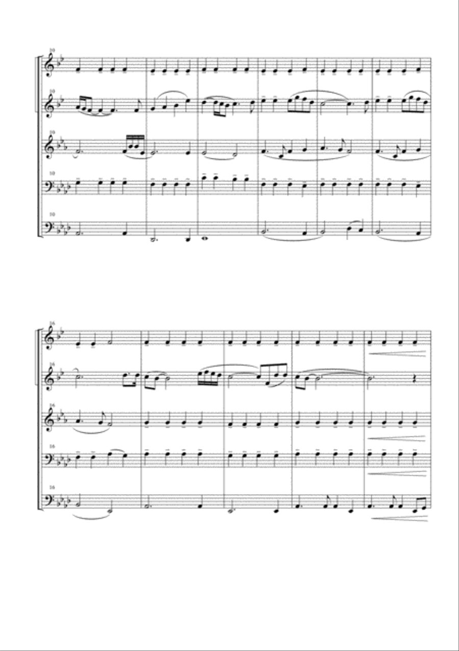 (Everything I Do) I Do It For You Brass Ensemble scores gallery preview page 3