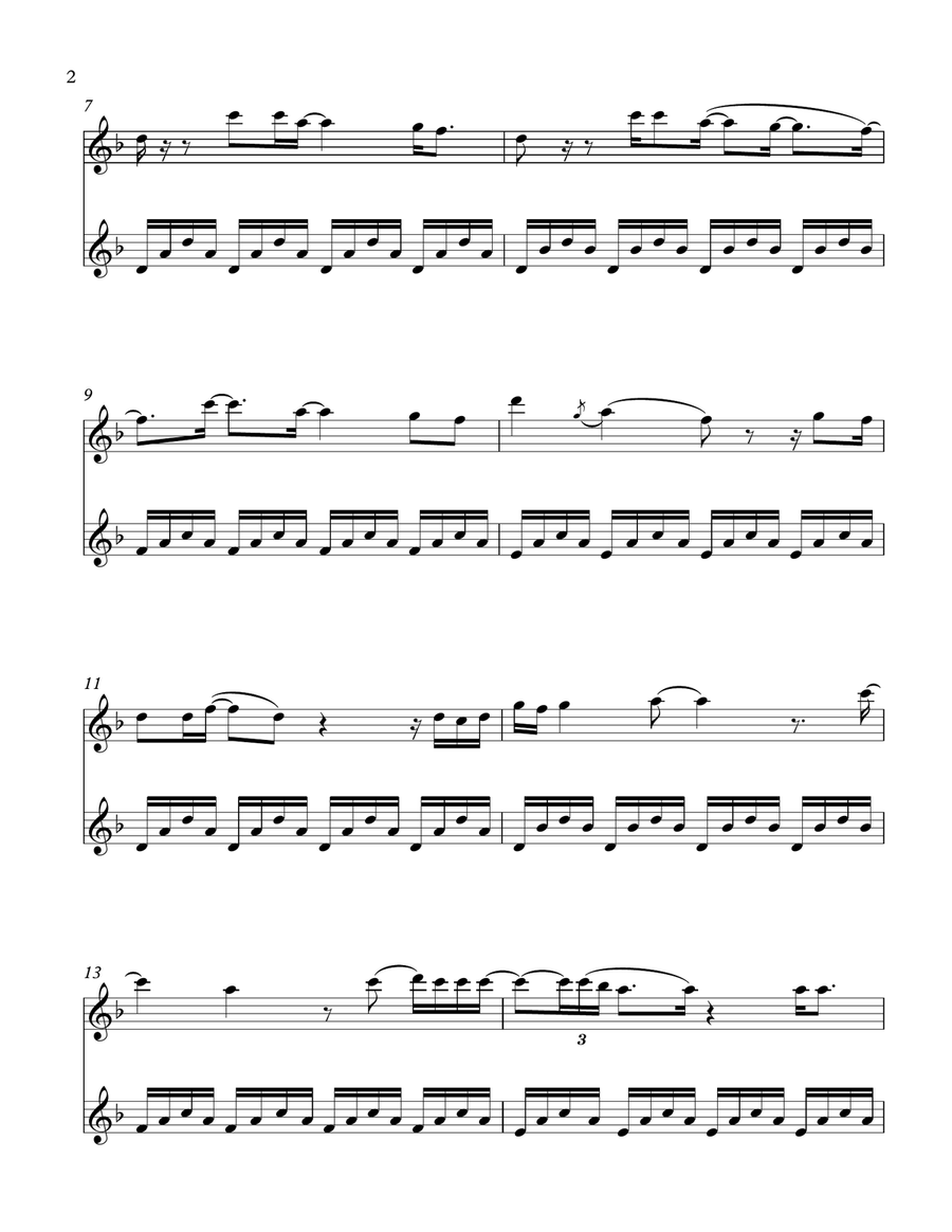 Someone Like You Flute Duet scores gallery preview page 3