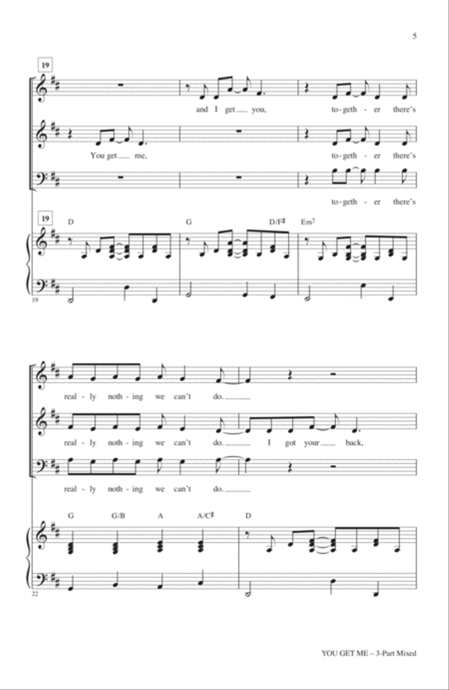 You Get Me 3-Part scores gallery preview page 3