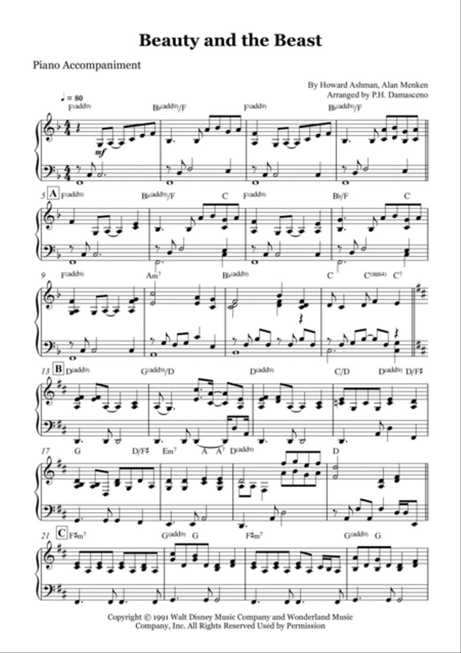 Beauty And The Beast Beauty And The Beast Violin Solo scores gallery preview page 3