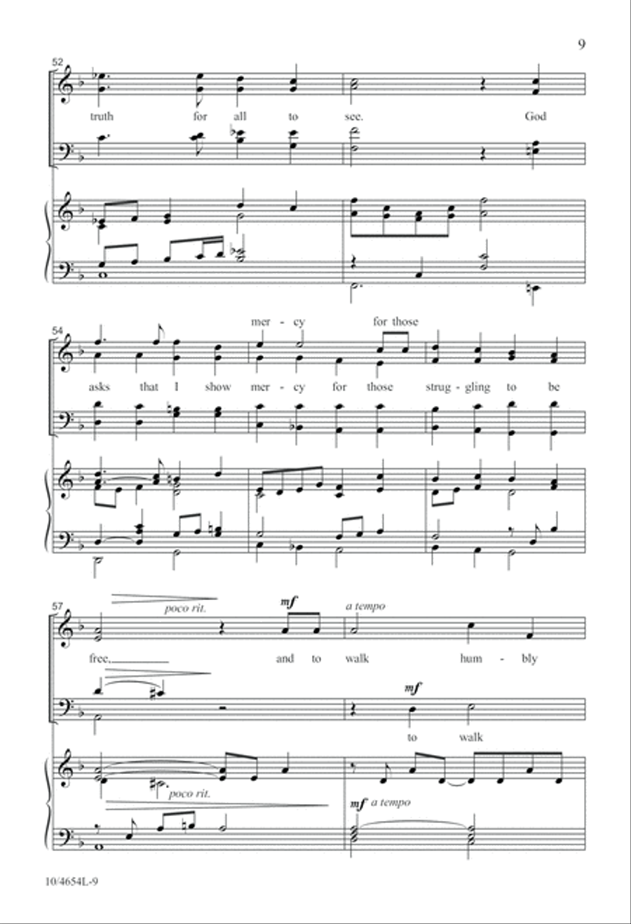 What Shall I Offer My God? 4-Part scores gallery preview page 9