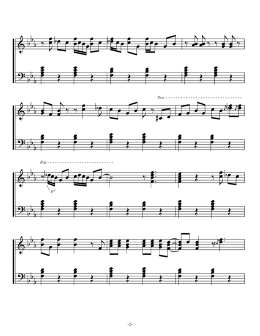 Bloody Well Right Piano Solo scores gallery preview page 2