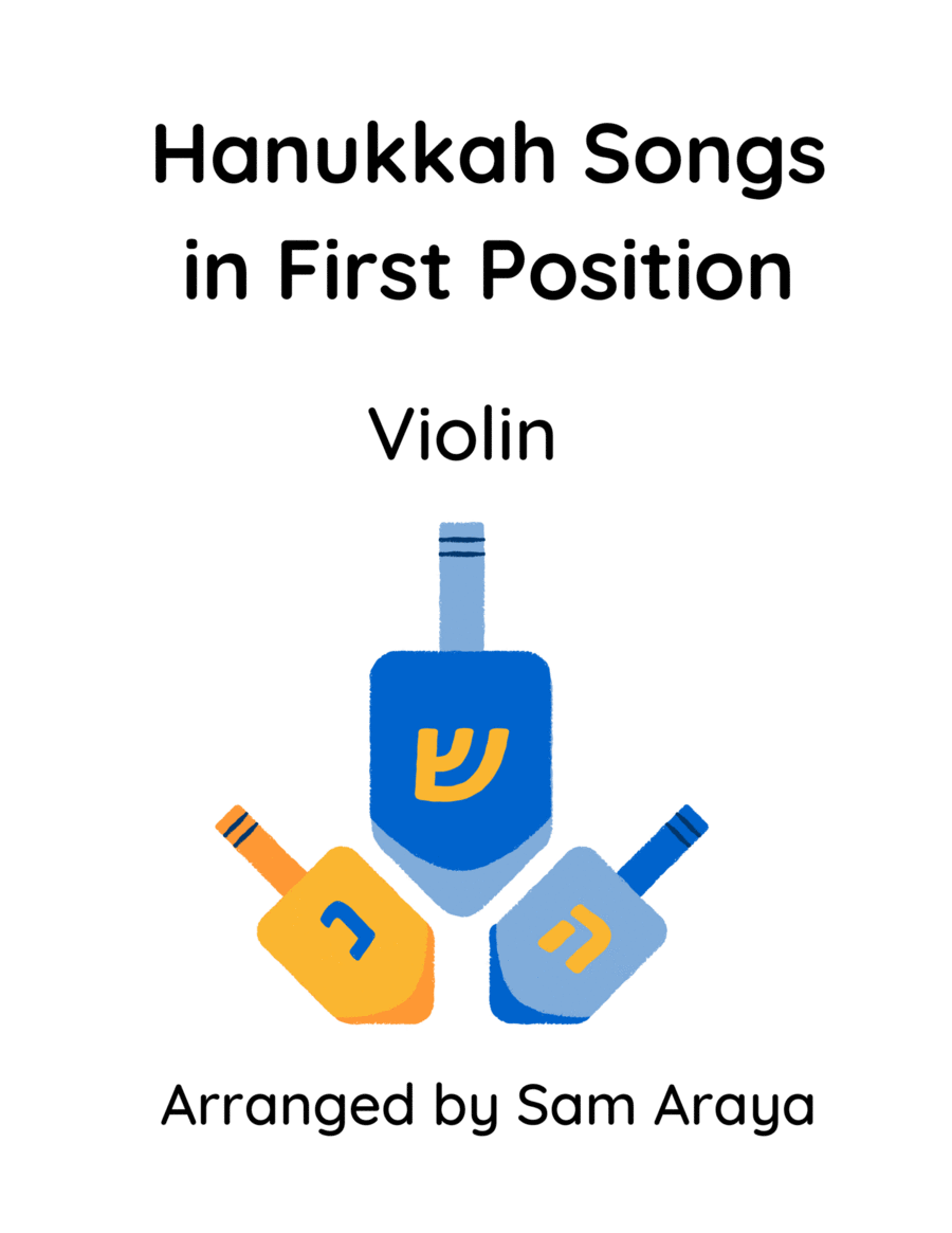 Hanukkah Songs in First Position for Violin Violin Solo scores gallery preview page 1