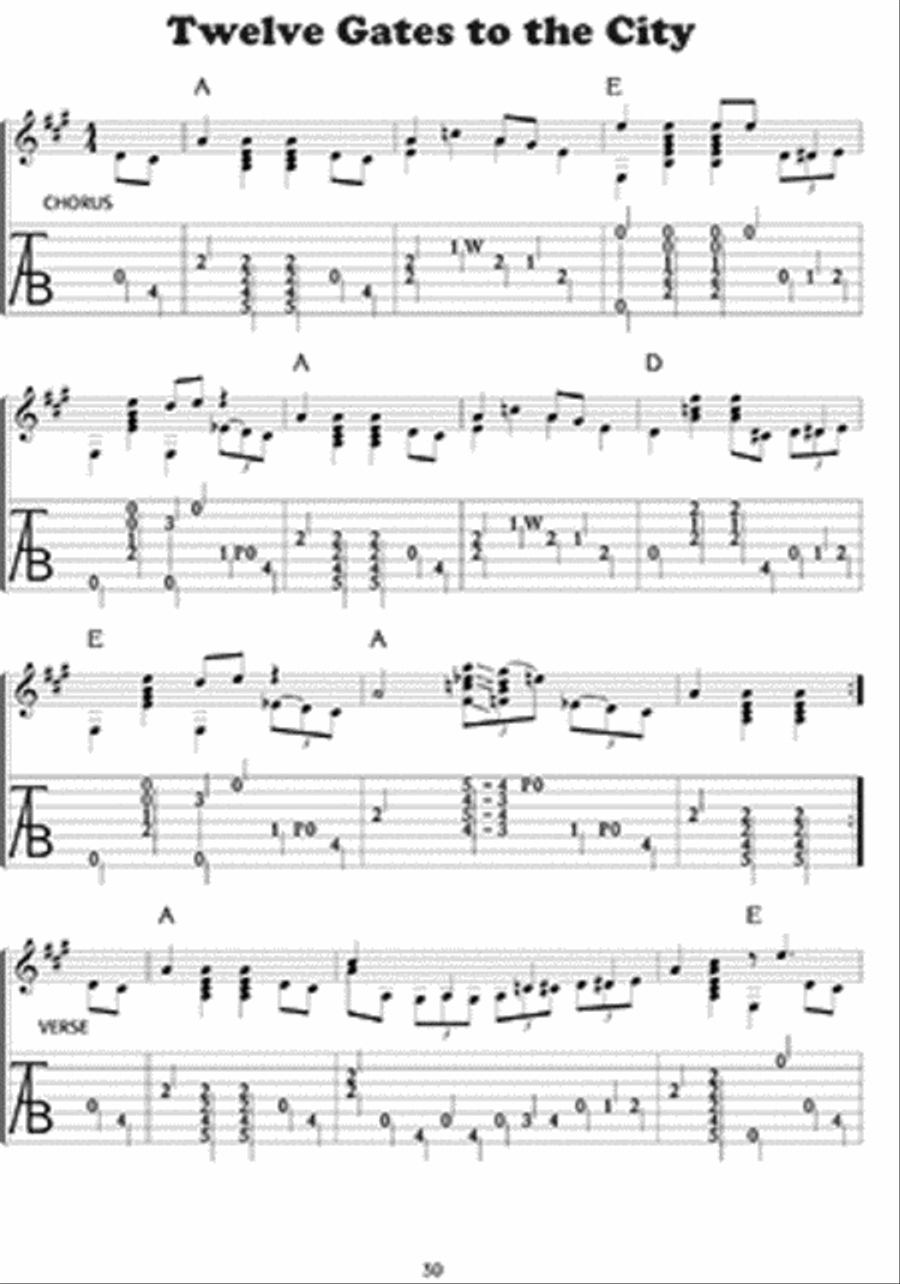 Stomping 'Em Along Slow Fingerpicking Guitar scores gallery preview page 3