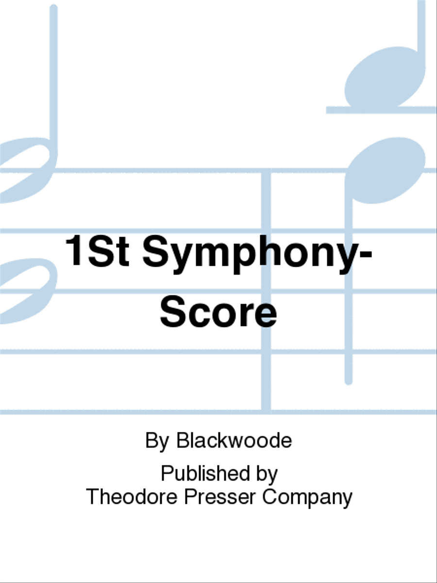 First Symphony Orchestra scores gallery preview page 1