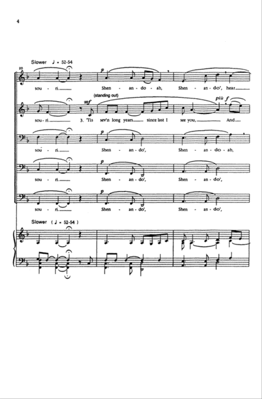 Shenandoah Men's Choir scores gallery preview page 4