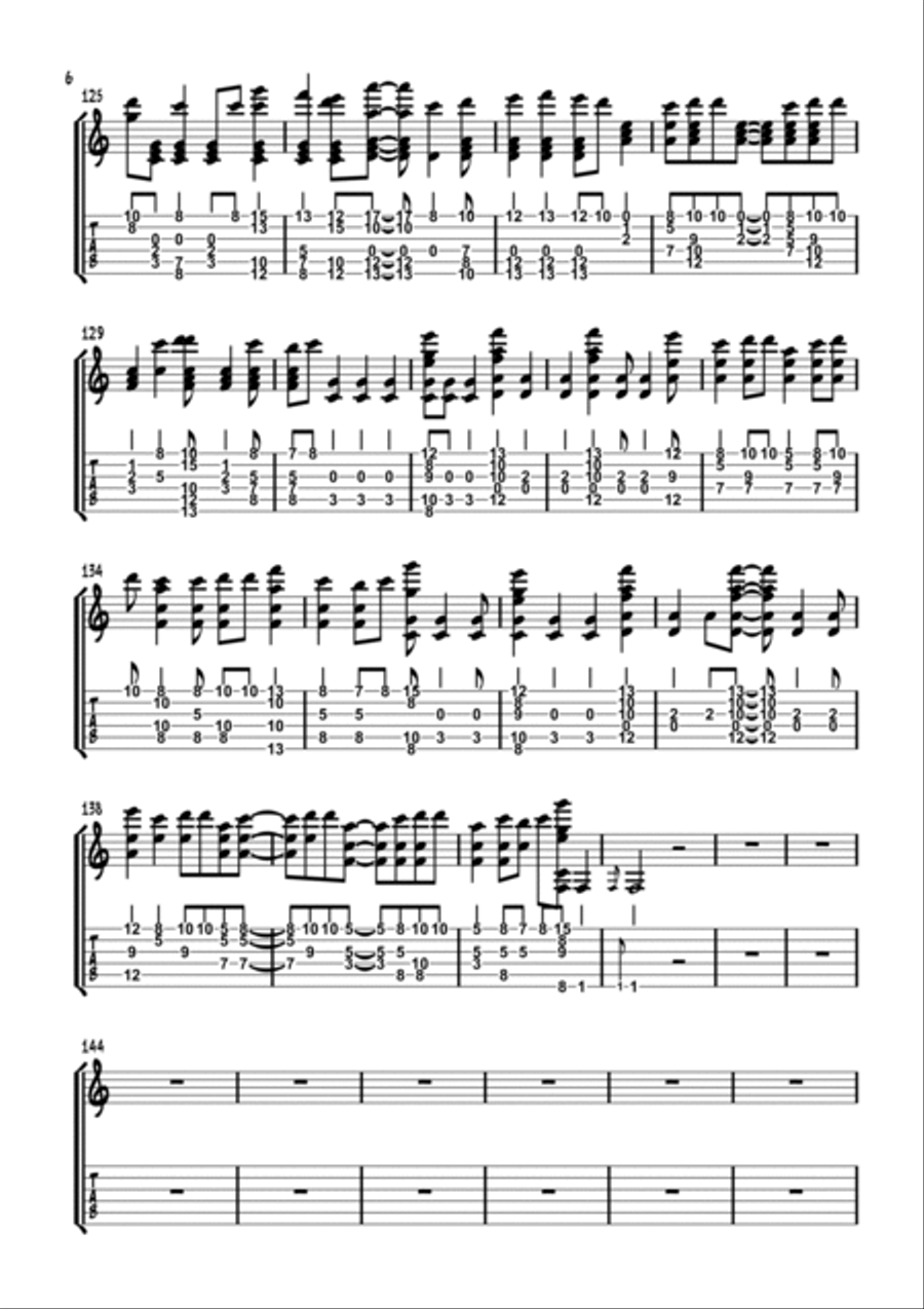 Run To The Father Run To The Father Guitar Tablature scores gallery preview page 6