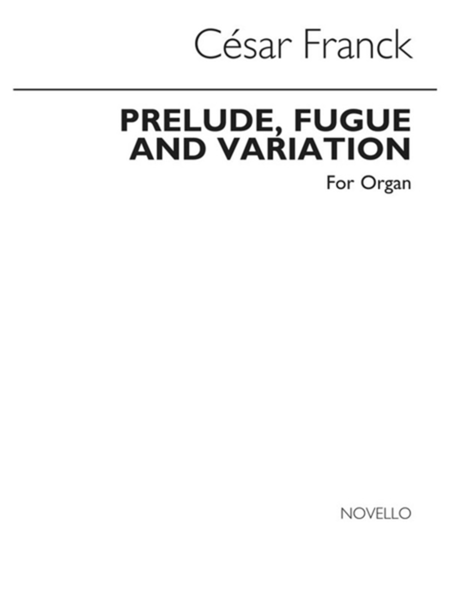 Franck Prelude Fugue/Variation Organ(Arc