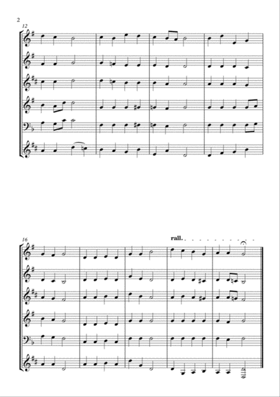 Hark The Herald Angels SING Brass Ensemble scores gallery preview page 2