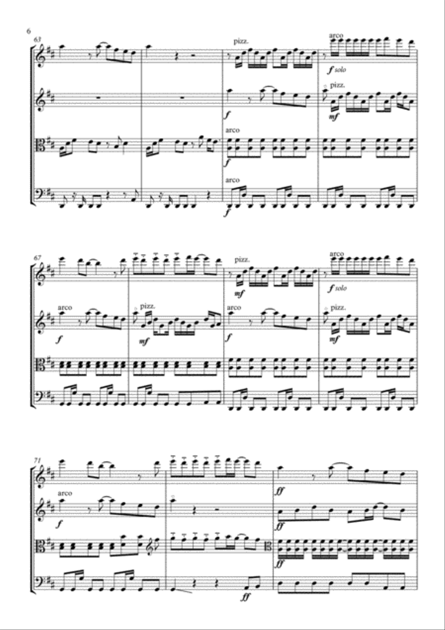 Best Day Of My Life Best Day Of My Life String Quartet scores gallery preview page 6