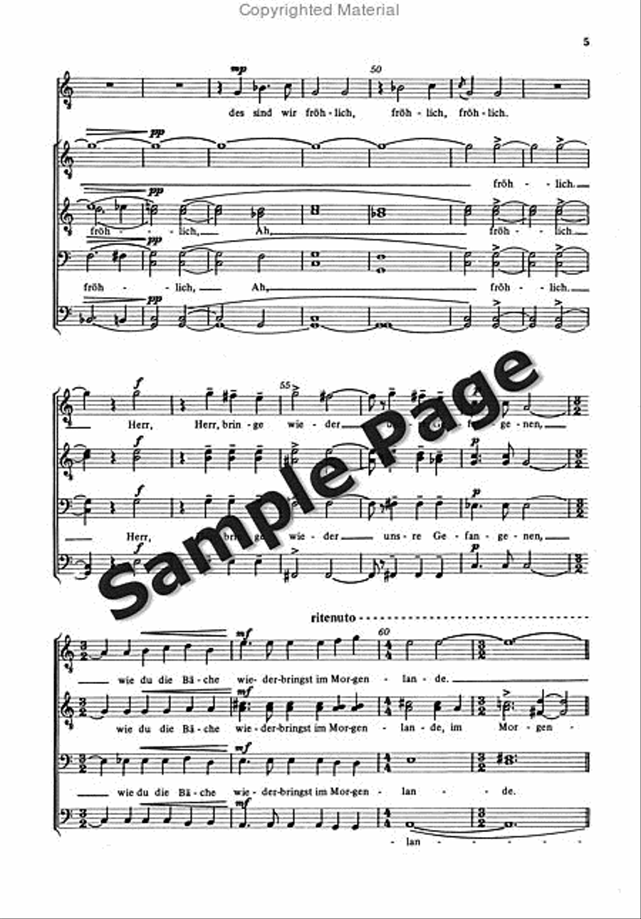 Psalm 126 Men's Choir scores gallery preview page 6