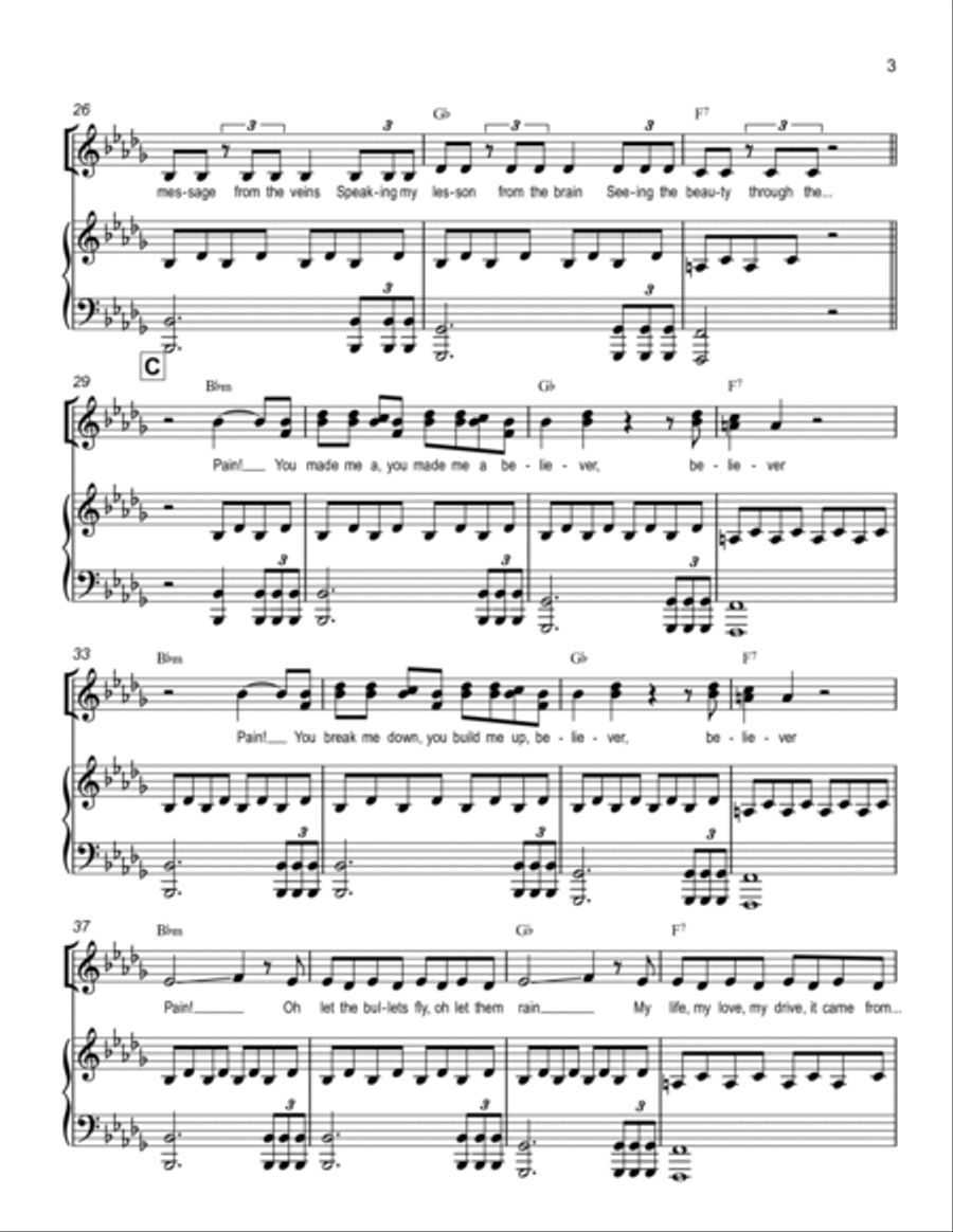 Believer Voice scores gallery preview page 3