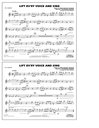 Book cover for Lift Ev'ry Voice and Sing (arr. Paul Murtha) - Bb Clarinet