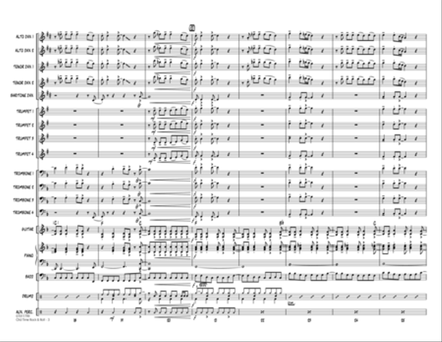 Old Time Rock & Roll - Full Score Old Time Rock & Roll - Full Score Jazz Ensemble scores gallery preview page 3