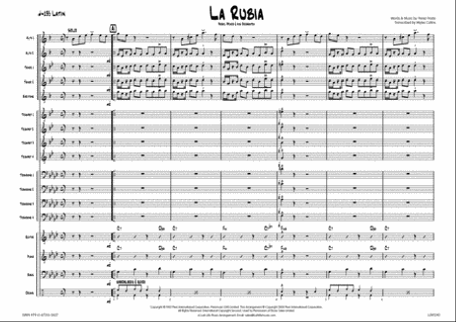 La Rubia Big Band scores gallery preview page 2