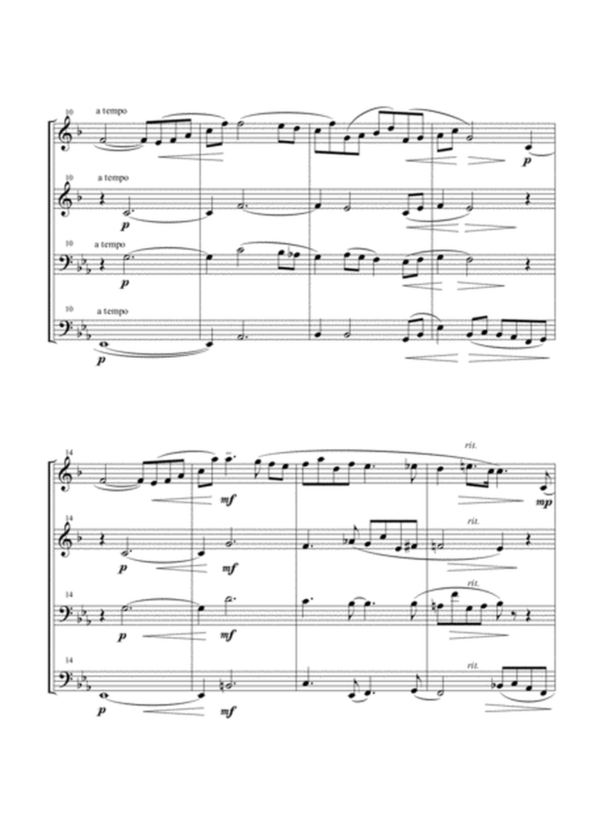 Traumerei from "Album For The Young" for Brass Quartet image number null
